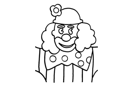 Coloriage Clown 16 – 10doigts.fr